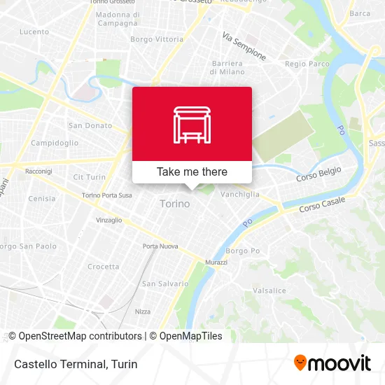 Castello Terminal map