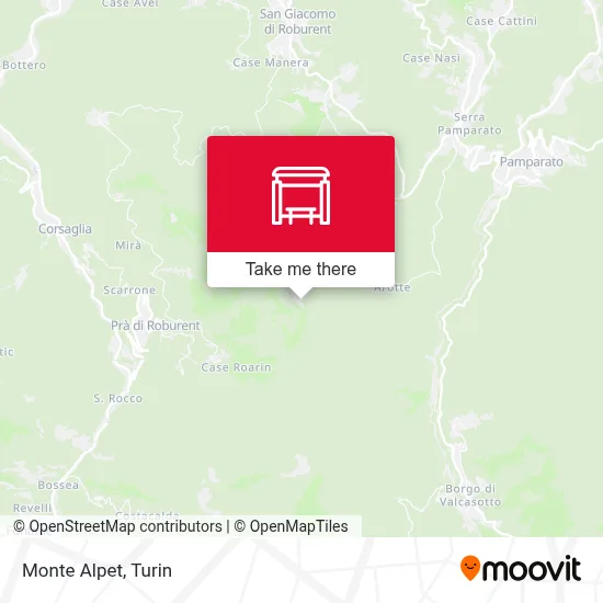Monte Alpet map