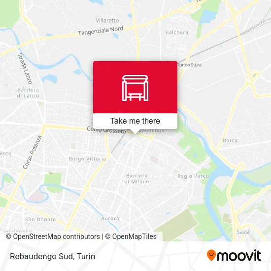 Rebaudengo Sud map