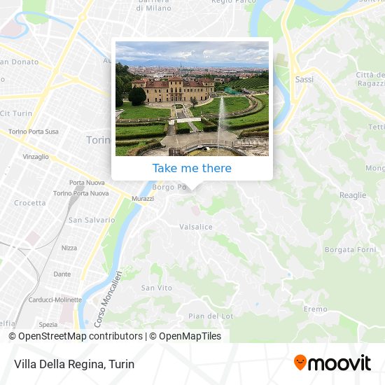 Villa Della Regina map