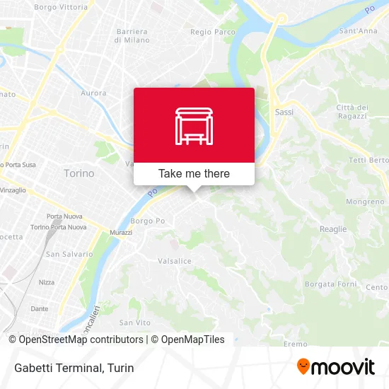 Gabetti Terminal map