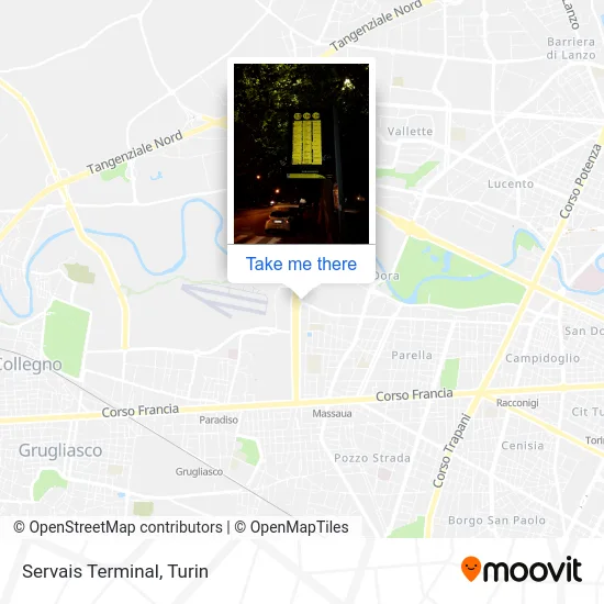 Servais Terminal map