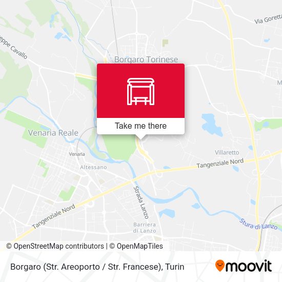 Borgaro (Str. Areoporto / Str. Francese) map