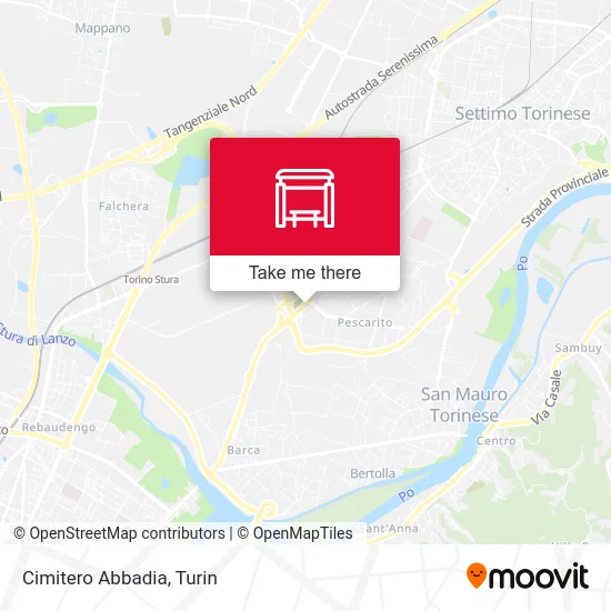 Abbadia Cemetery map