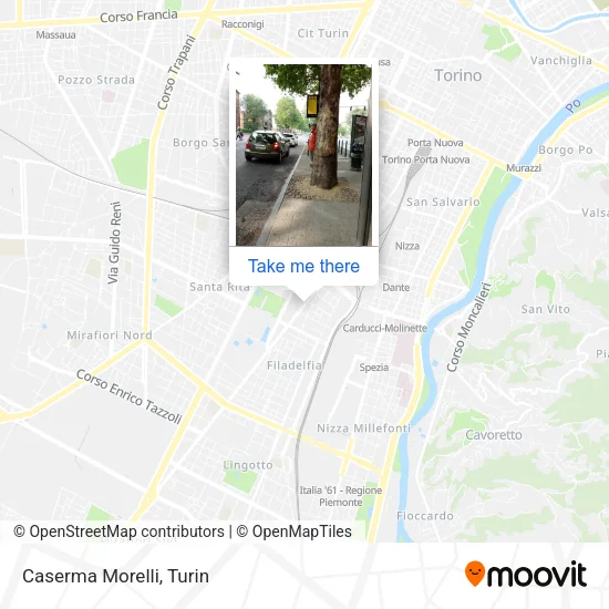 Caserma Morelli map