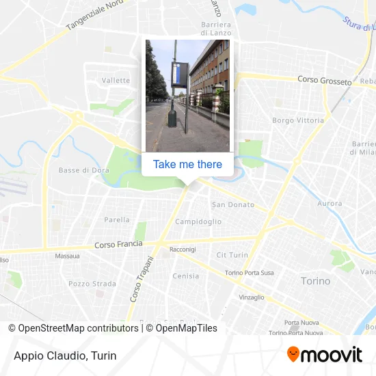 Appio Claudio map