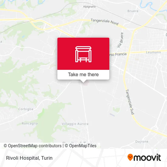 Rivoli Hospital map