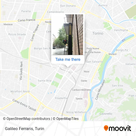 Galileo Ferraris map