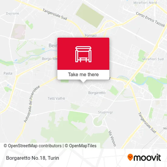 Borgaretto No.18 map