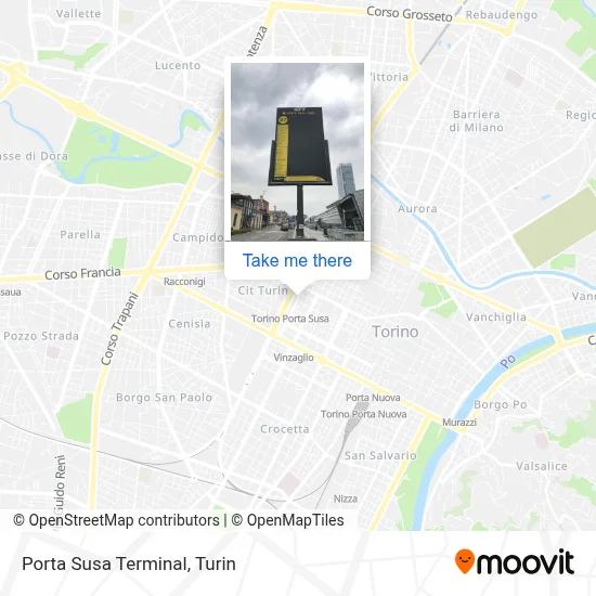 Porta Susa Terminal map