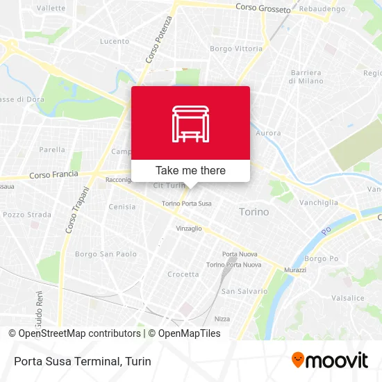 Porta Susa Terminal map