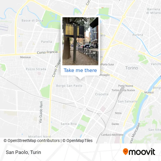 San Paolo map