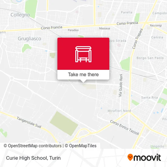 Curie High School map