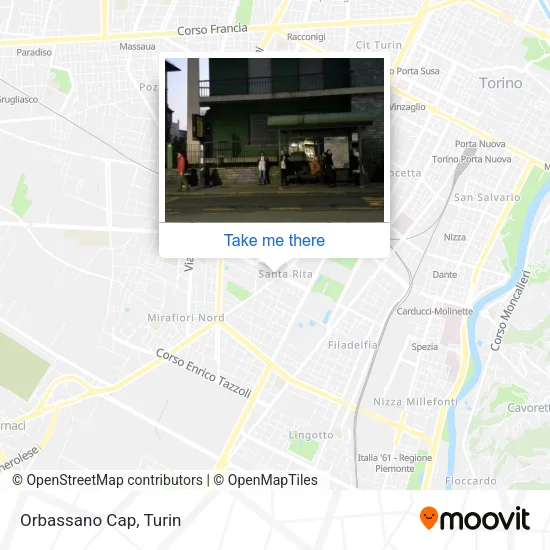 Orbassano Terminal map