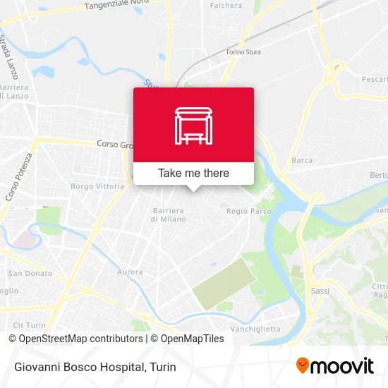 Giovanni Bosco Hospital map