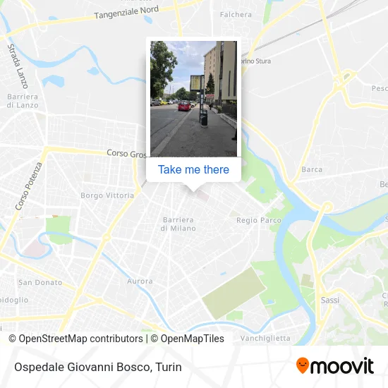 Ospedale Giovanni Bosco map