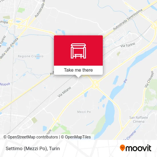 Settimo (Mezzi Po) map