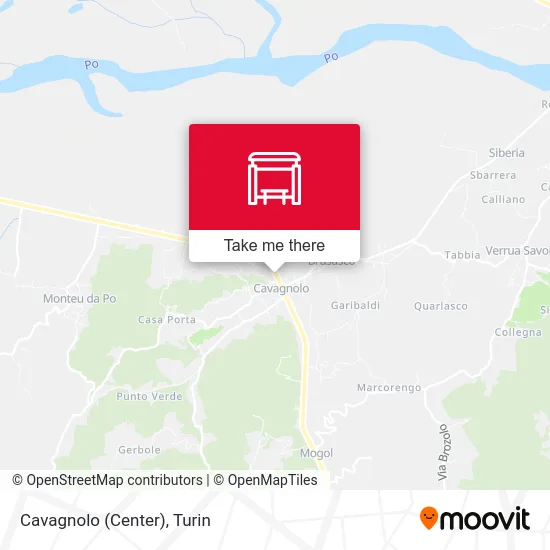 Cavagnolo (Center) map