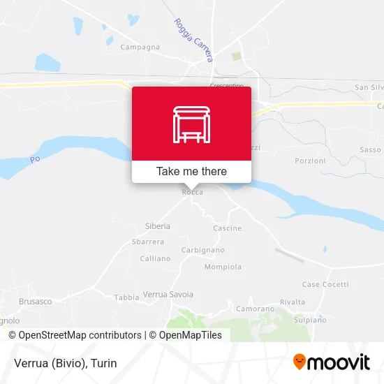 Verrua (Bivio) map