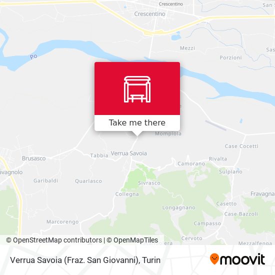 Verrua Savoia (Fraz. San Giovanni) map