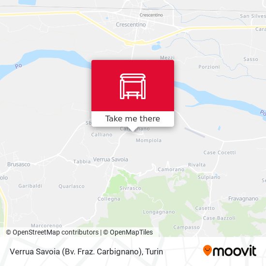 Verrua Savoia (Bv. Fraz. Carbignano) map