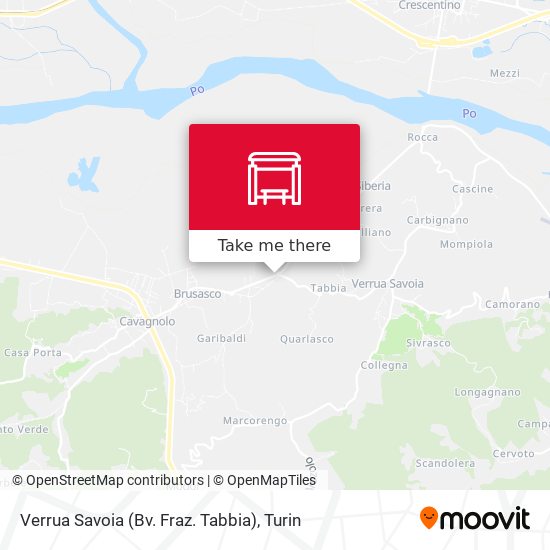 Verrua Savoia (Bv. Fraz. Tabbia) map