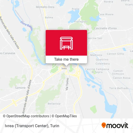 Ivrea (Transport Center) map