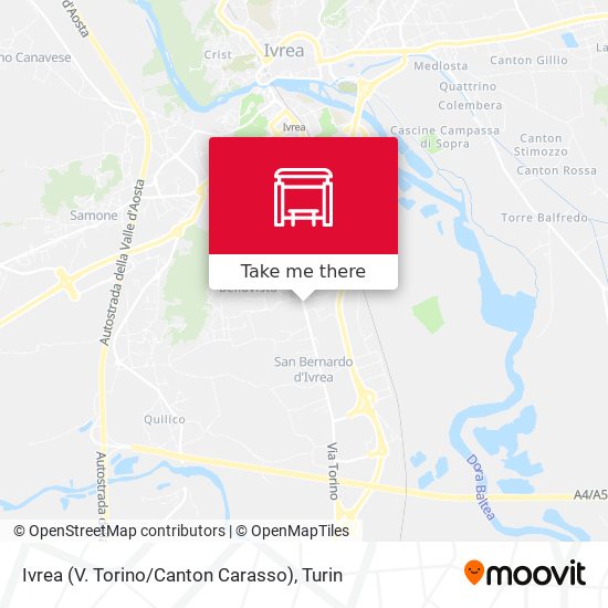 Ivrea (V. Torino / Canton Carasso) map