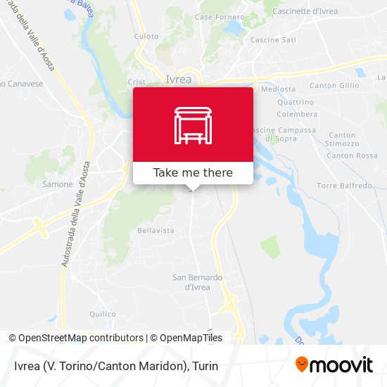 Ivrea (V. Torino / Canton Maridon) map