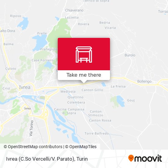 Ivrea (C.So Vercelli / V. Parato) map