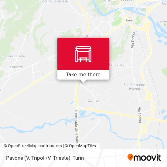 Pavone (V. Tripoli/V. Trieste) map