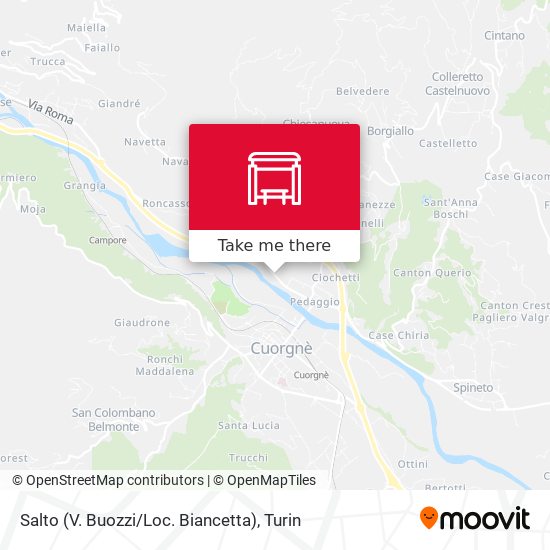 Salto (V. Buozzi / Loc. Biancetta) map