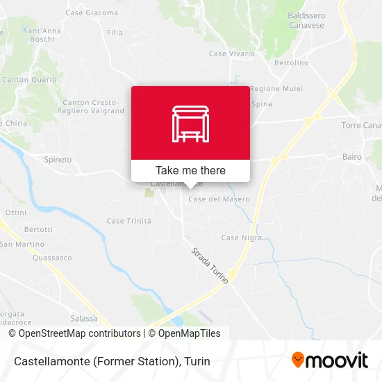Castellamonte (Former Station) map