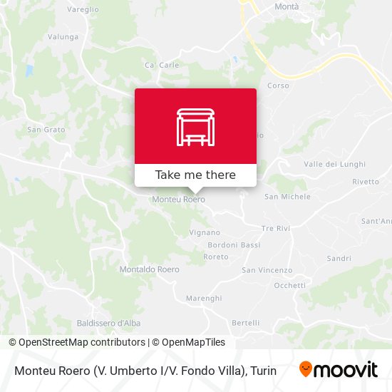 Monteu Roero (V. Umberto I / V. Fondo Villa) map