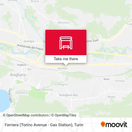 Ferriera (Torino Avenue - Gas Station) map