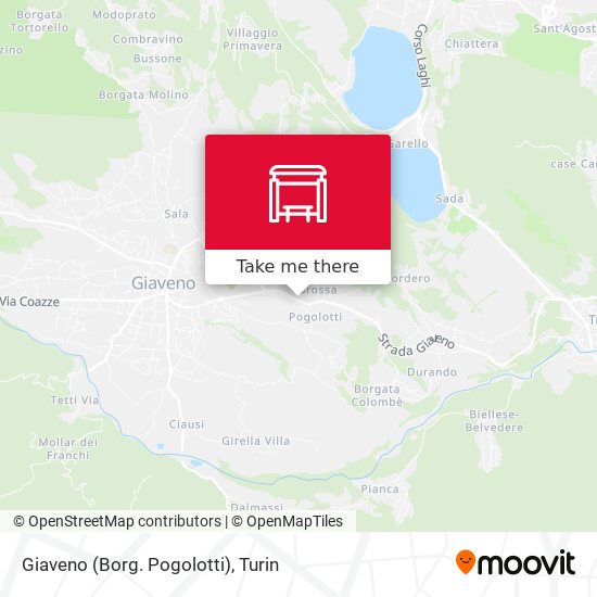 Giaveno (Borg. Pogolotti) map