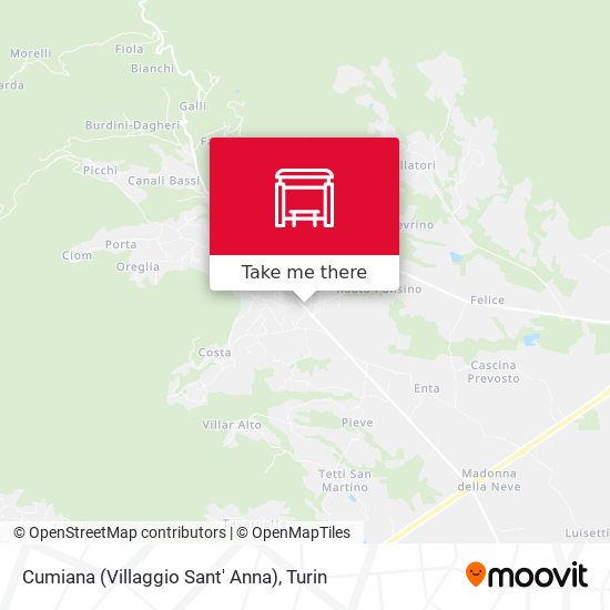 Cumiana (Villaggio Sant' Anna) map