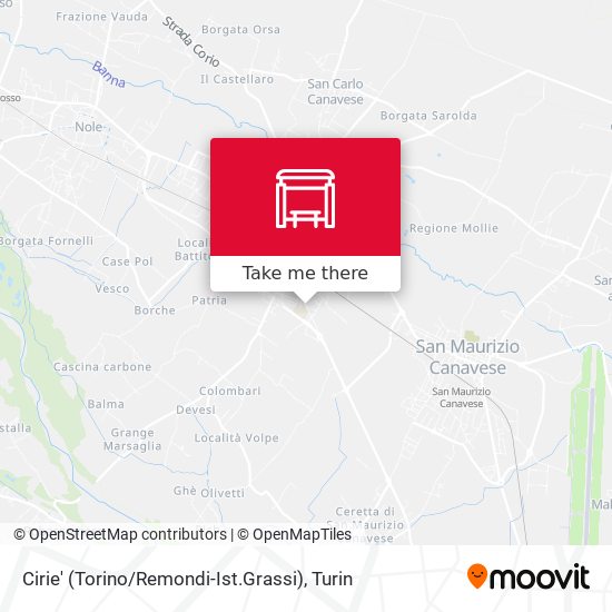 Cirie' (Torino / Remondi-Ist.Grassi) map