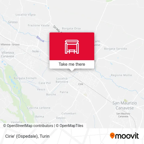 Cirie' (Ospedale) map