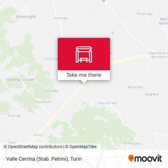 Valle Cerrina (Stab. Petrini) map