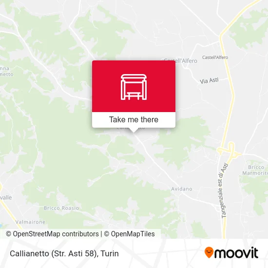 Callianetto (Asti Road 58) map