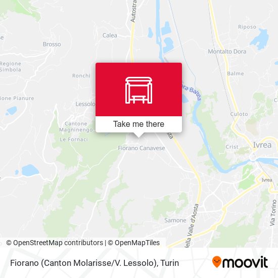Fiorano (Canton Molarisse / V. Lessolo) map
