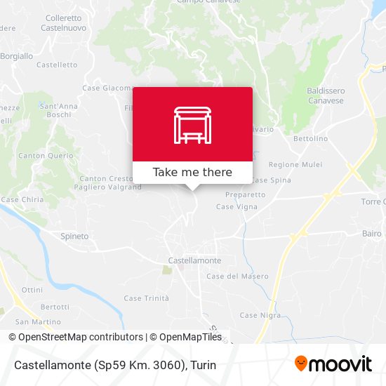 Castellamonte (Sp59 Km. 3060) map
