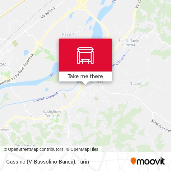 Gassino (V. Bussolino-Banca) map