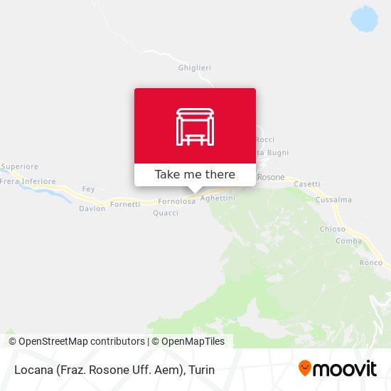 Locana (Fraz. Rosone Uff. Aem) map