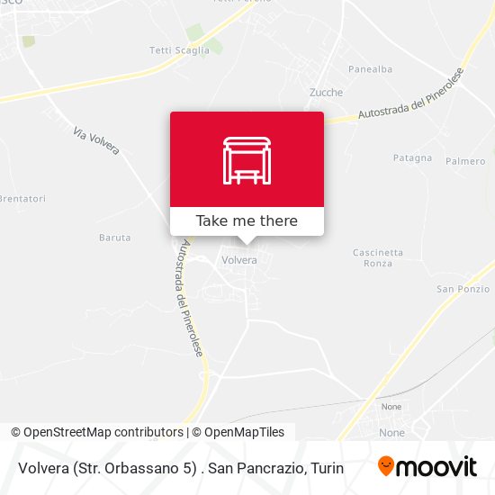 Volvera (Str. Orbassano 5) . San Pancrazio map