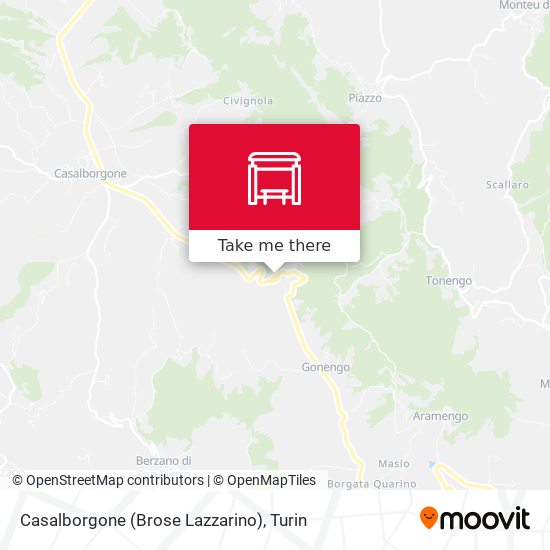 Casalborgone (Brose Lazzarino) map