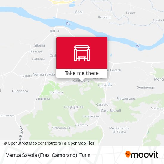 Verrua Savoia (Fraz. Camorano) map