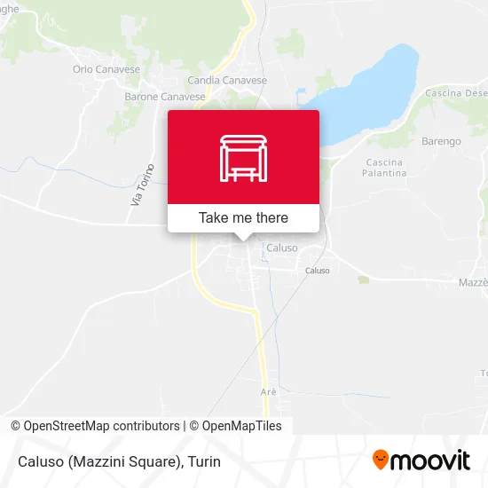 Caluso (Mazzini Square) map