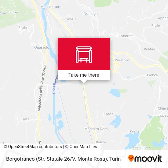 Borgofranco (Str. Statale 26 / V. Monte Rosa) map